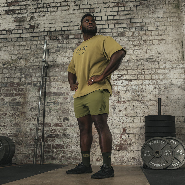 RESOLVE UNISEX OVERSIZED SAND T-SHIRTS