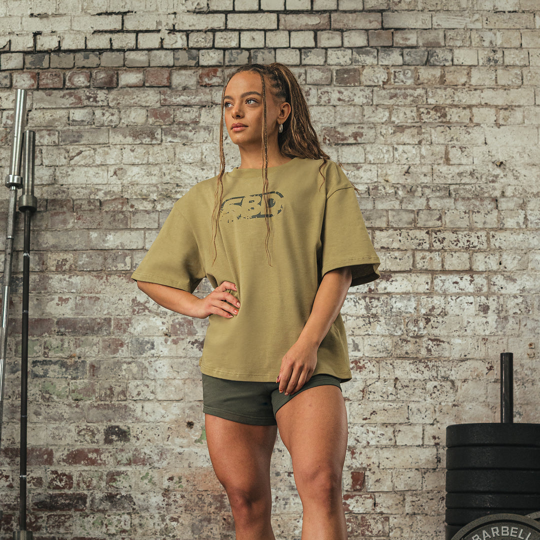 RESOLVE UNISEX OVERSIZED SAND T-SHIRTS
